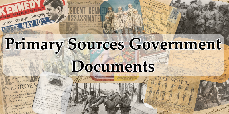 Primary Sources Government Documents Subject Guide