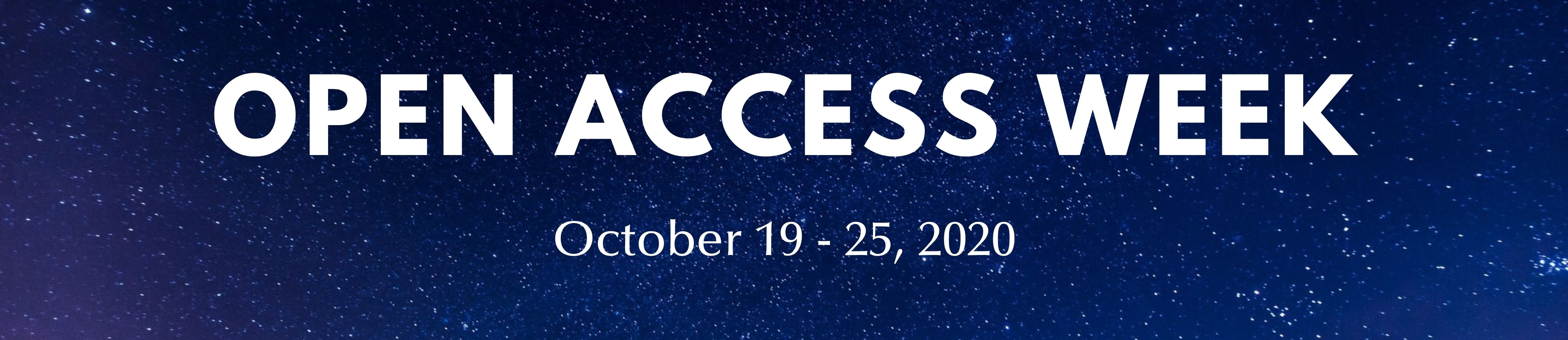 Open Access Week Banner