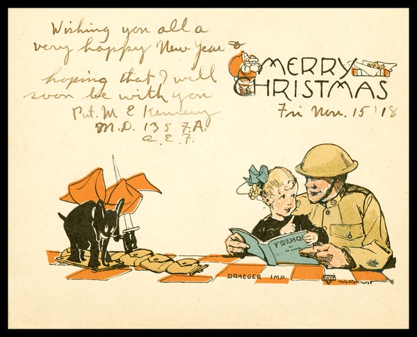 One of the images from the Marvin E. Kemery Digital Collection: Letters Home from a World War 1 Soldier. 