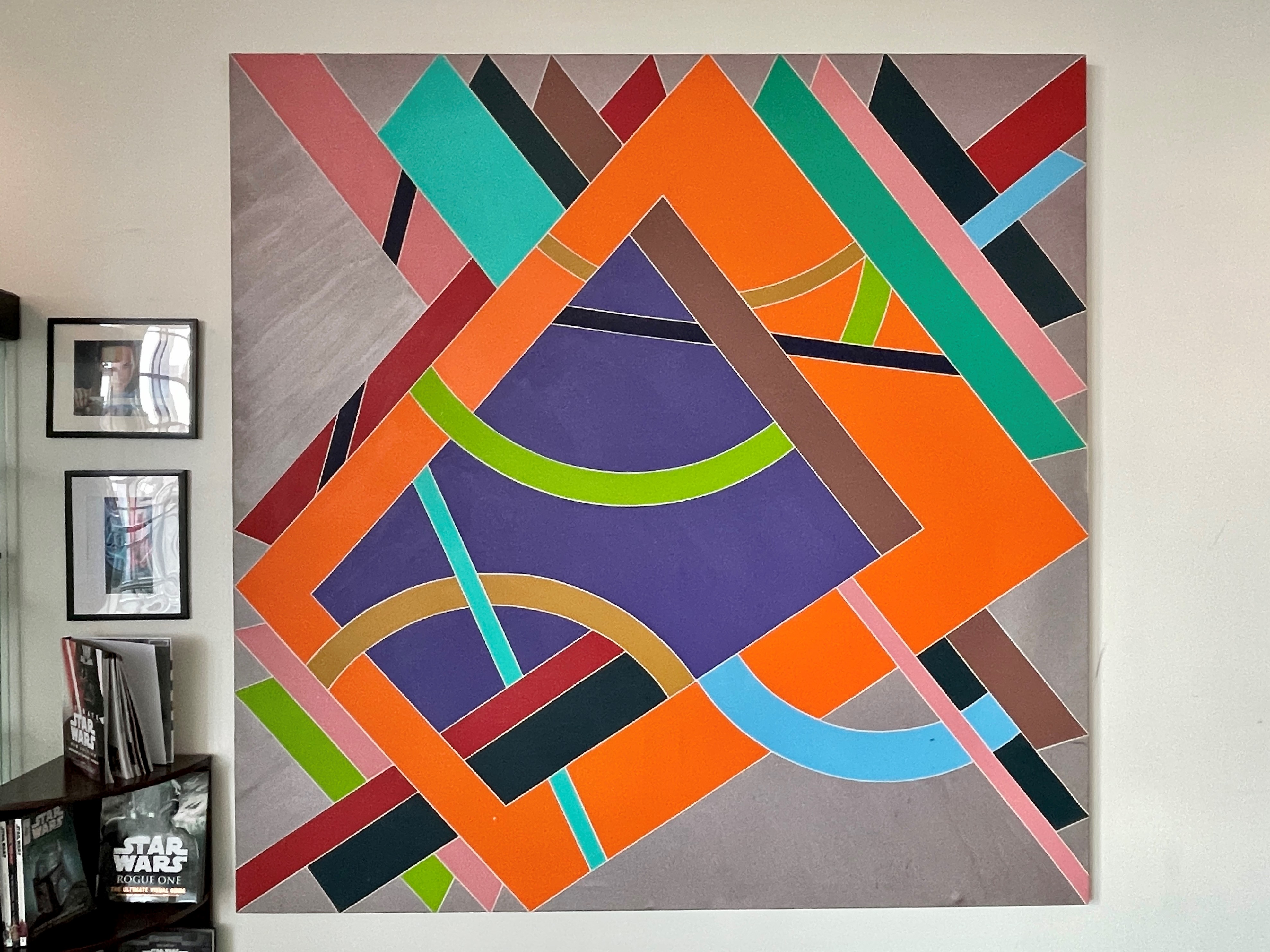 William T. Williams painting, Wimberly Library