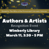 Join Us for the Third Annual Authors & Artists Event