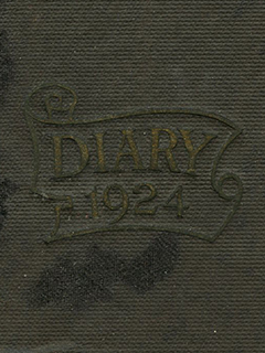 Image of a diary from the Esther O'Berg Collection