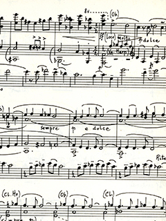 Partial image of sheet music from the collection
