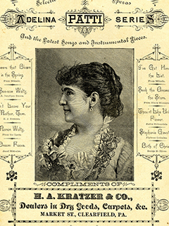 Partial image of sheet music from the collection