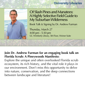 Book Talk & Signing by Dr. Andrew Furman