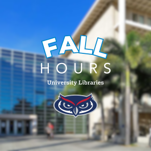 University Libraries Fall Hours