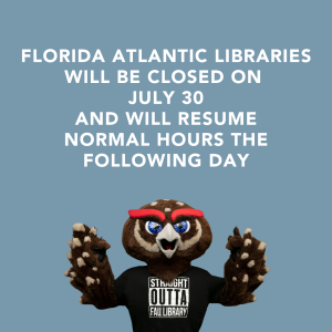Library Closure 7/30